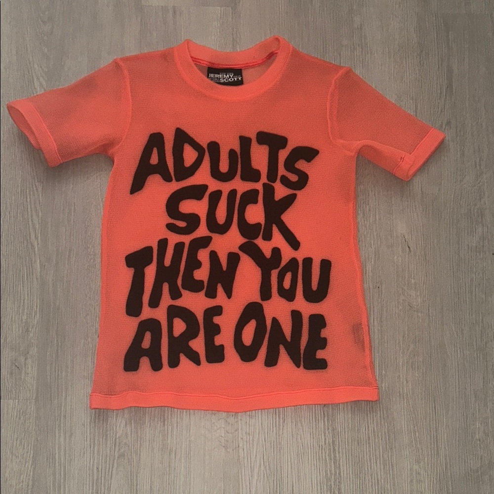Jeremy Scott Orange Graphic Tee